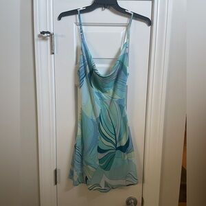 EUC VICI Olia  Women’sSlip Dress Such A Trip Printed Slip Mini Dress size Large